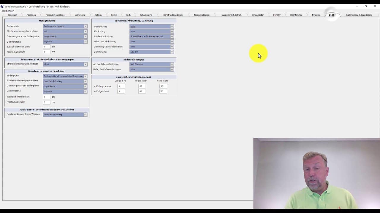 Sonderausstattung Massivo - Keller