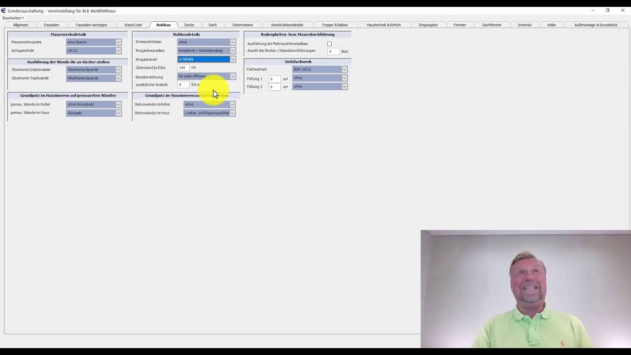 Sonderausstattung Massivo - Rohbau