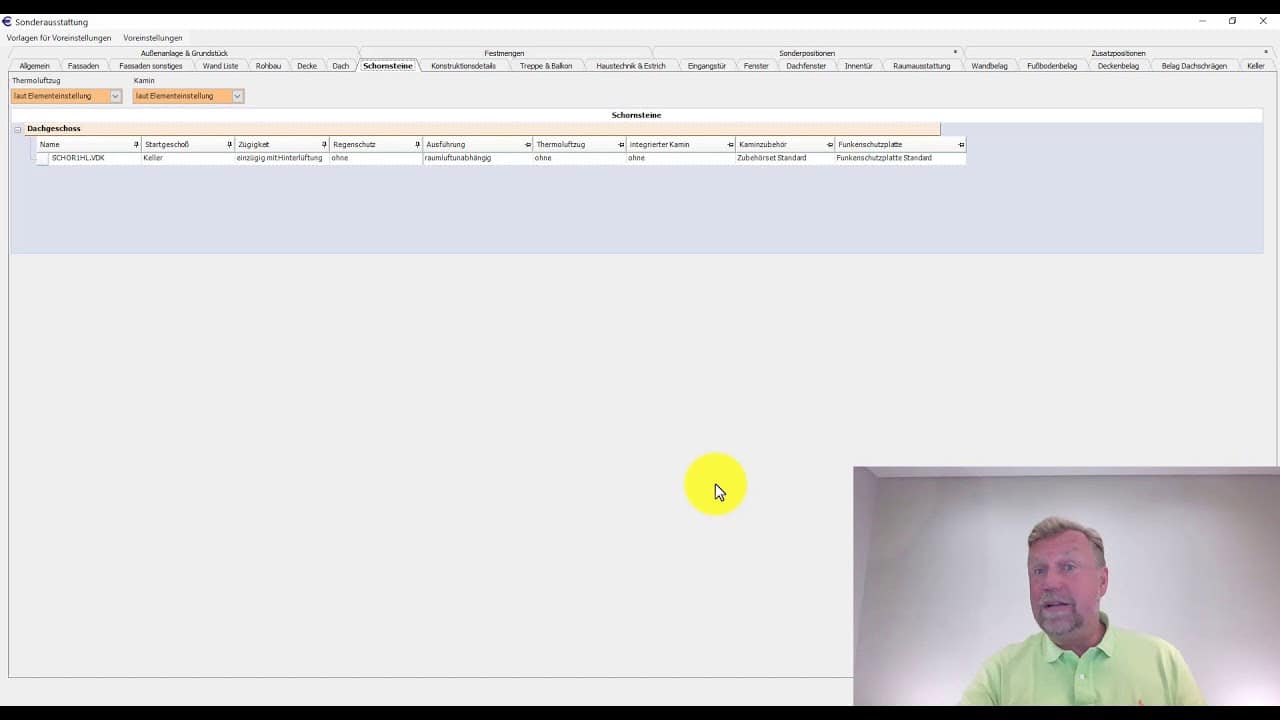 Sonderausstattung - Schornsteine