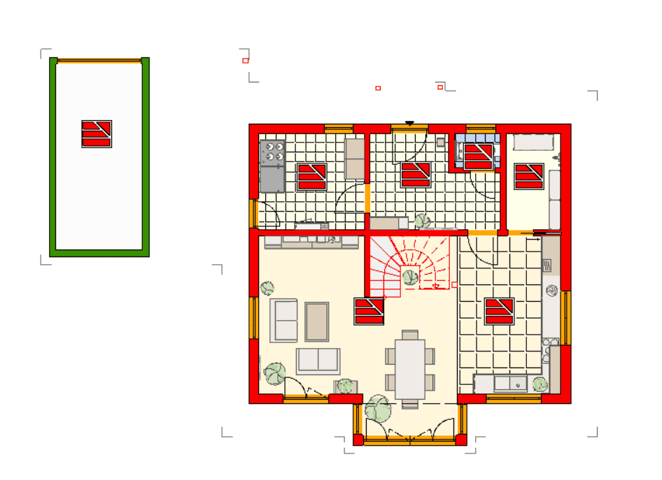 Grundriss zur praxisnahen Planprüfung in Vi Plan
