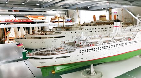 Schiffsmodelle des Deutschen Schifffahrtsmuseums in Bremerhaven. / Foto: Annica Müllenberg/DSM/dpa