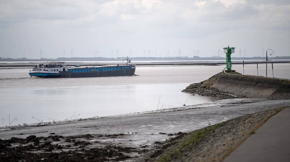 Ein Schiff fährt über die Ems. / Foto: Sina Schuldt/dpa/Archiv