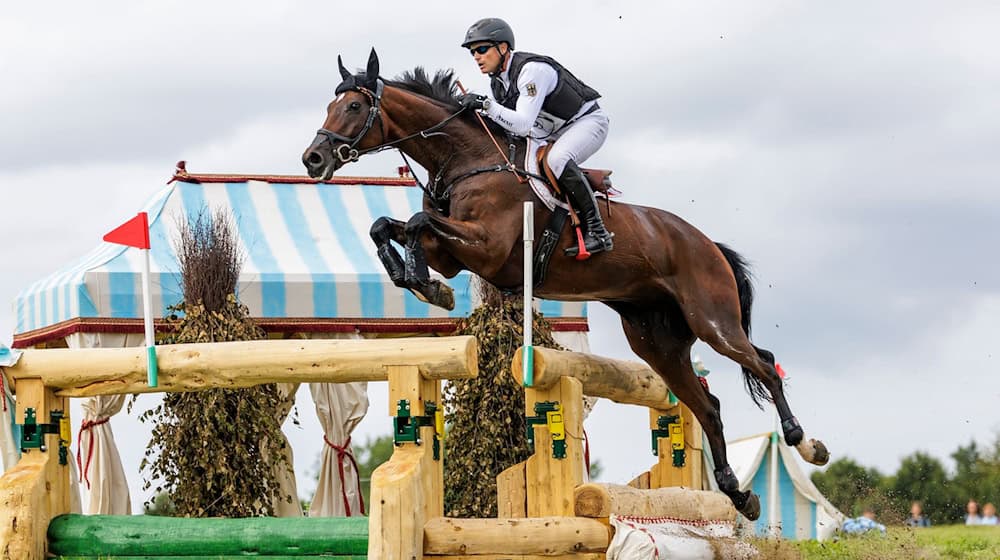 Michael Jung aus Deutschland mit Chipmunk in Aktion. / Foto: Stefan Lafrentz/Sportfotos Lafrentz/dpa