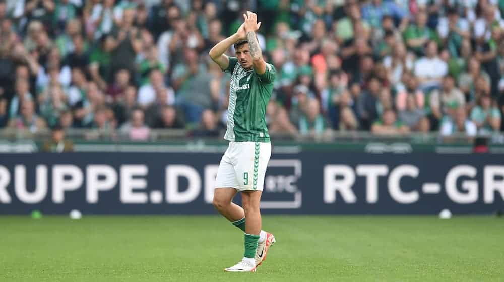 Dawid Kownack erzielte die Führung für Werder Bremen im Test gegen Sheffield  / Foto: Carmen Jaspersen/dpa