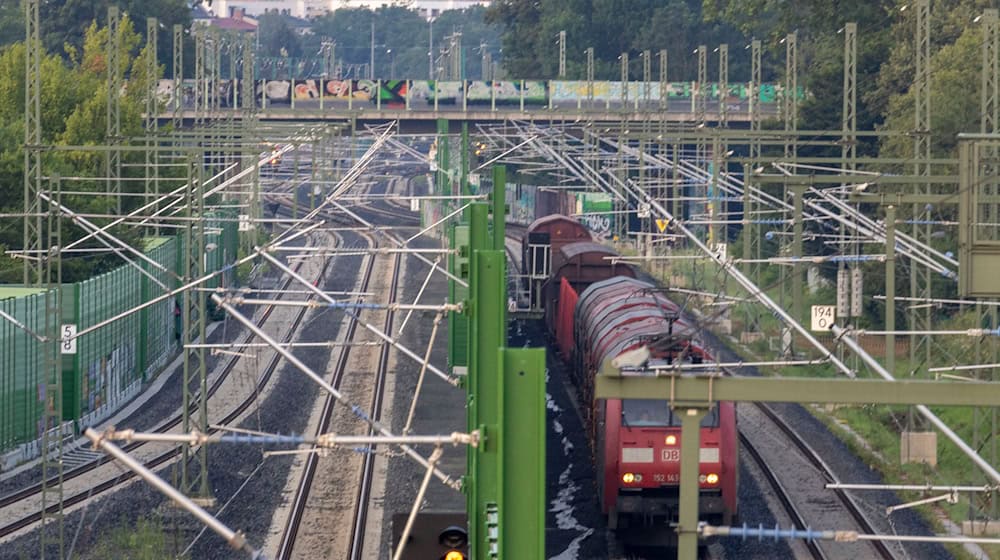 Der Güterzug hielt wegen des ungebetenen Farhrgastes außerplanmäßig an. (Illustration) / Foto: Helmut Fricke/dpa