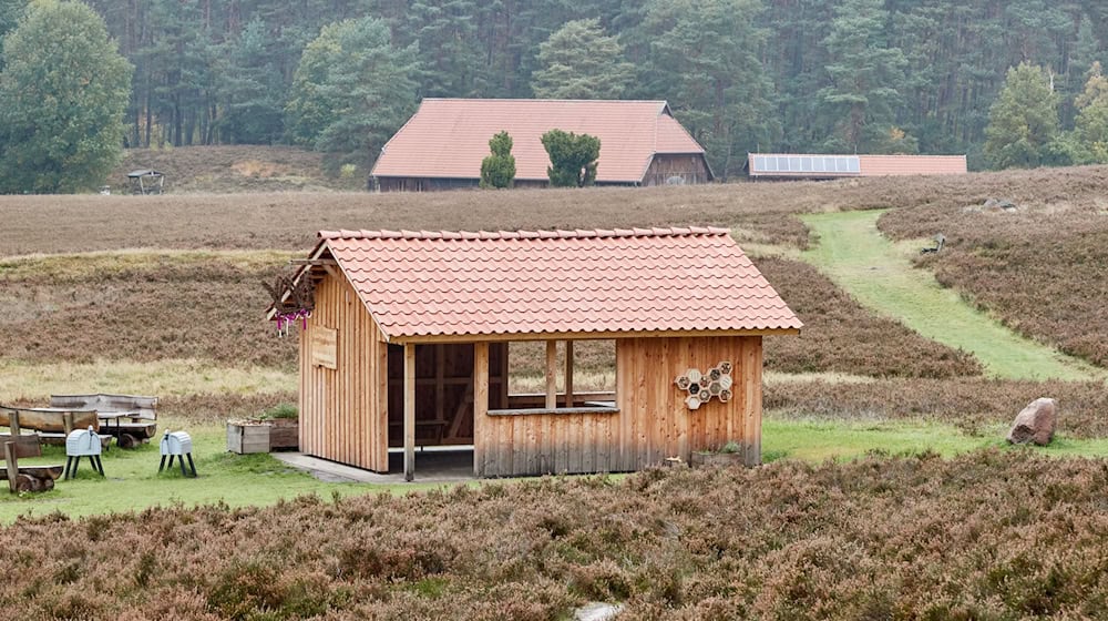 Es gibt einen Kompromiss um die Wanderhütte in der Heide. / Foto: Georg Wendt/dpa