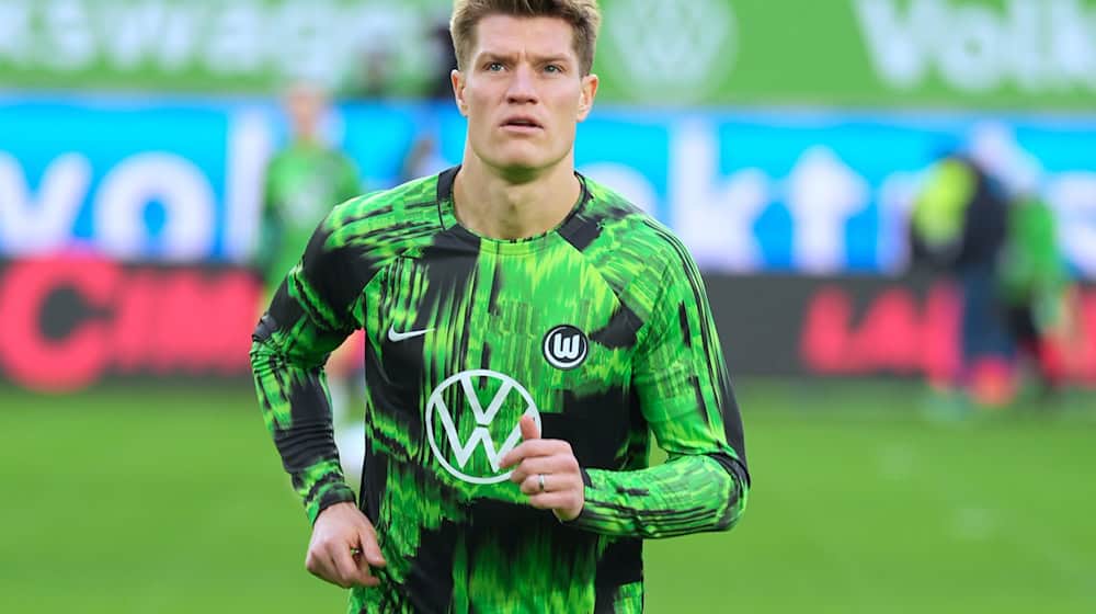 Keven Behrens traf im Test gegen Lille für den VfL Wolfsburg. / Foto: Soeren Stache/dpa