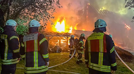 Mehr als 150 Einsatzkräfte rückten aus. / Foto: Feuerwehr Goslar/dpa