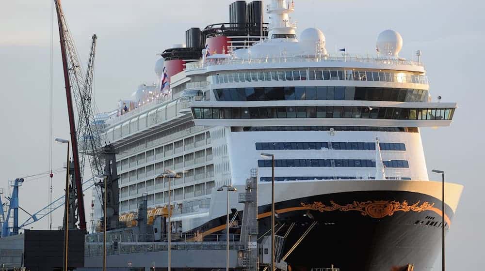 Das Kreuzfahrtschiff «Disney Dream» liegt an der  Columbuskaje in Bremerhaven. / Foto: picture alliance / dpa