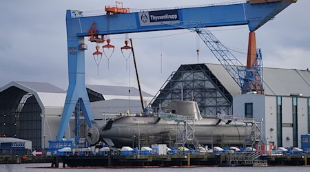 Zusammen mit einer Lürssen-Tochter möchte TKMS Fregatten für die Marine bauen. / Foto: Marcus Brandt/dpa