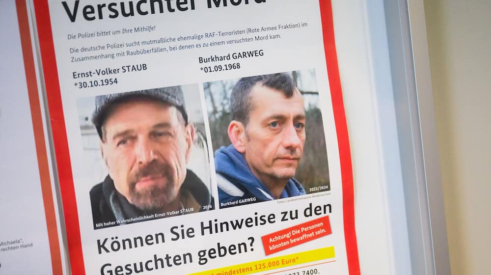 Mit der Veröffentlichung bislang unbekannter Aufnahmen will das Landeskriminalamt Niedersachsen in der kommenden Woche die Fahndung nach dem früheren RAF-Terroristen Burkhard Garweg erneuern. (Archivbild) / Foto: Julian Stratenschulte/dpa