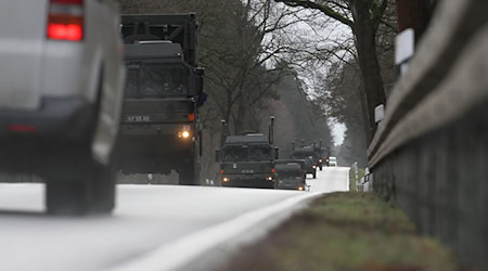 Zum Ende des Manövers auf dem Truppenübungsplatz Senne fahren wieder britische Streitkräfte durch NRW und Niedersachsen. (Archivbild) / Foto: Detlef Schachel/Bundeswehr/dpa