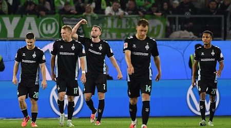 Wieder ein Tor für Werder: Marvin Ducksch beim 4:2-Sieg in Wolfsburg. / Foto: Swen Pförtner/dpa