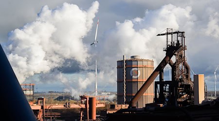 Die Salzgitter AG hält an der Umstellung auf grünen Stahl fest. (Archivbild) / Foto: Julian Stratenschulte/dpa