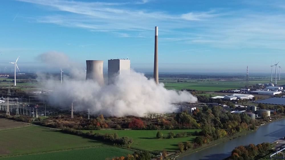 Das Steinkohlekraftwerk Mehrum war 1965 erstmals in Betrieb gegangen. / Foto: Str./dpa