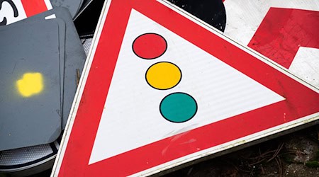 Ein Autofahrer übersieht die rote Ampel und fährt einen Fußgänger um. / Foto: Alicia Windzio/dpa