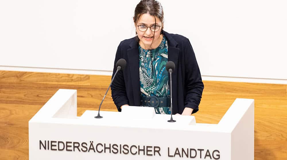 Tanja Meyer sitzt seit 2022 für die Grünen im Landtag in Hannover. (Archivbild) / Foto: Michael Matthey/dpa