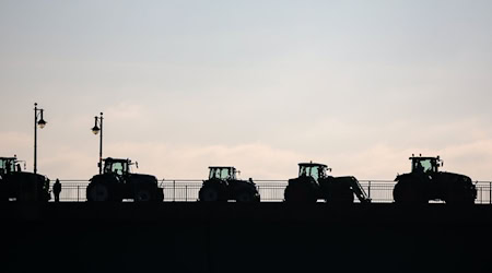 Bei einem Bauernprotest soll ein Autofahrer einen Mann angefahren haben. (Archivfoto) / Foto: Jan Woitas/dpa