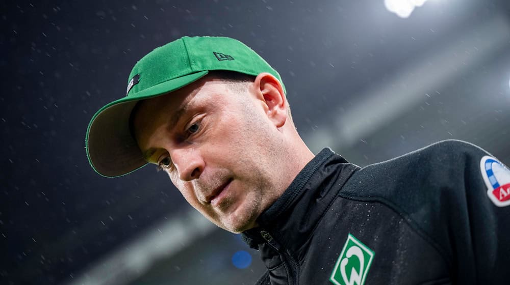 Seit 100 Spielen Werder-Trainer: Ole Werner. / Foto: David Inderlied/dpa