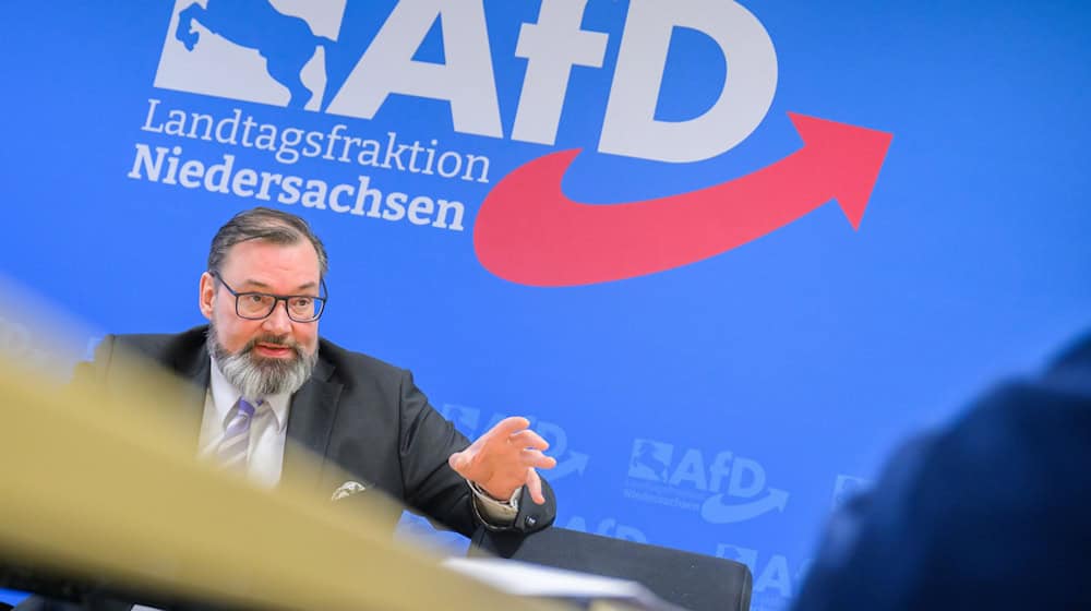 Wichmann führt die AfD im Landtag seit knapp einem Jahr an. (Archivbild) / Foto: Julian Stratenschulte/dpa