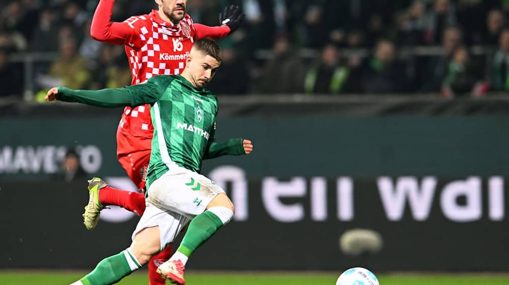 Werders Bester gegen Mainz 05: Romano Schmid. / Foto: Carmen Jaspersen/dpa