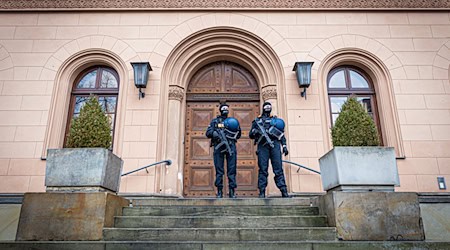 Der Prozess in Celle findet unter erhöhten Sicherheitsvorkehrungen statt. (Archivbild) / Foto: Moritz Frankenberg/dpa