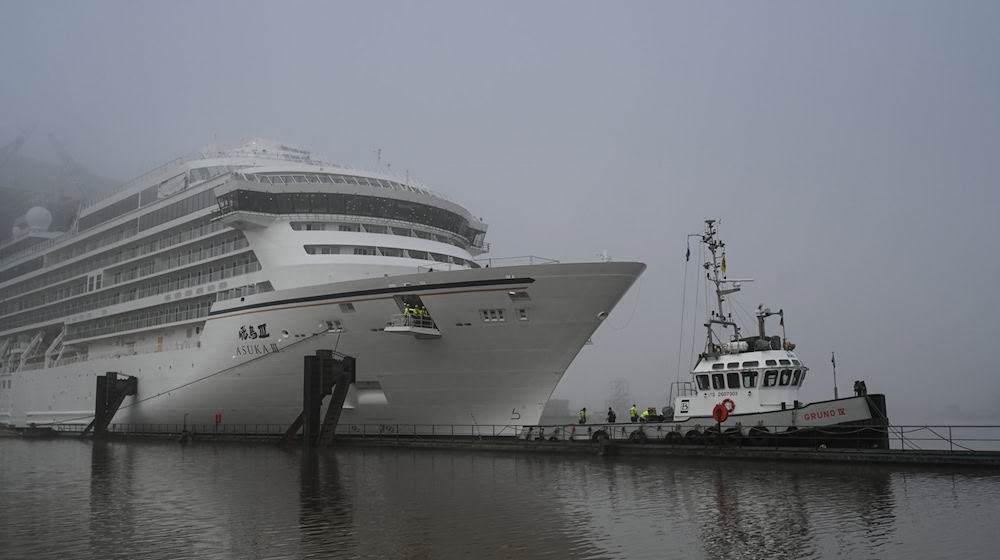 Die Papenburger Meyer Werft bereitet sich auf die Ablieferung ihres neuesten Kreuzfahrtschiffes «Asuka III» vor. / Foto: Lars Penning/dpa