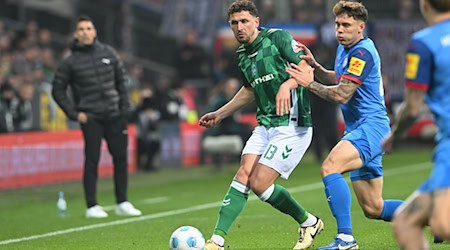 Milos Veljkovic wird bei Werder gegen Heidenheim in der Startelf stehen. / Foto: Carmen Jaspersen/dpa