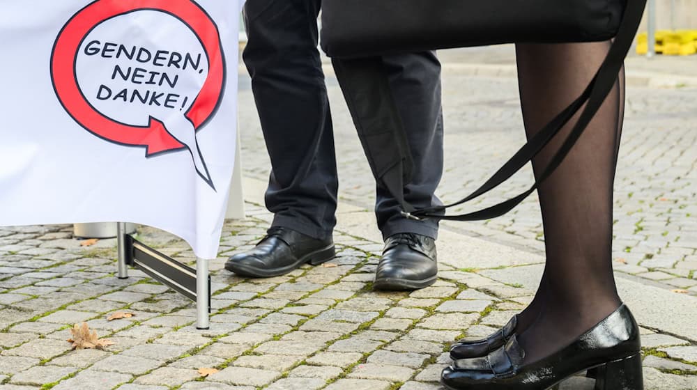 Die Volksinitiative fordert unter anderem, dass in Behördentexten nicht gegendert werden darf. (Archivbild)  / Foto: Julian Stratenschulte/dpa