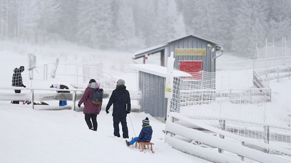 Schnee hat im Harz für viel Freude gesorgt. / Foto: Matthias Bein/dpa