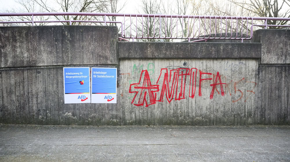 Die AfD Niedersachsen distanziert sich von gefälschten Wahlplakaten in Hannover. / Foto: Julian Stratenschulte/dpa