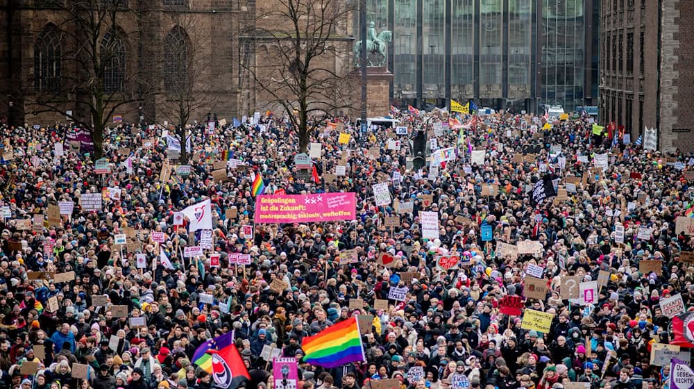 Das Bündnis ruft nach der Bundestagswahl zu einer Kundgebung auf. (Archivfoto) / Foto: Hauke-Christian Dittrich/dpa