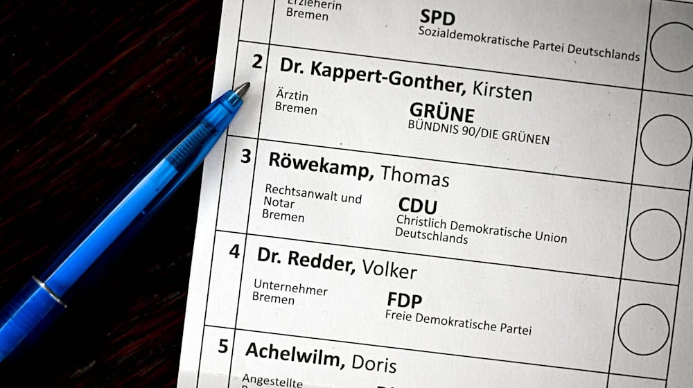 Die Wahllokale in Bremen waren am Vormittag gut besucht. / Foto: Sina Schuldt/dpa