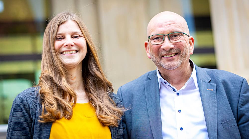 Anne Kura und Detlev Schulz-Hendel stehen der Fraktion seit Ende 2022 vor. (Archivbild) / Foto: Moritz Frankenberg/dpa