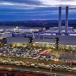 Seit November 2019 werden bei Volkswagen in Zwickau nur noch E-Autos produziert. (Archivbild) / Foto: Hendrik Schmidt/dpa
