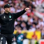 Bremens Trainer Ole Werner geht selbstbewusst in die letzten Saisonspiele. / Foto: Tom Weller/dpa