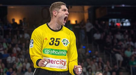 Hannovers Torhüter Joel Birlehm zeigte gegen Eisenach starke Paraden. / Foto: Sebastian Räppold/Sportfoto Matthias Koch/dpa