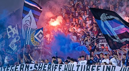 Der Auswärtssieg in Darmstadt sorgte für gute Stimmung bei den HSV-Fans – doch bei manchen mündete die Euphorie in Gewalt. / Foto: Uwe Anspach/dpa