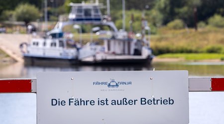 Wegen Niedrigwassers musste das Fährschiff «Tanja» den Betrieb einstellen. (Archivbild) / Foto: Jens Büttner/dpa