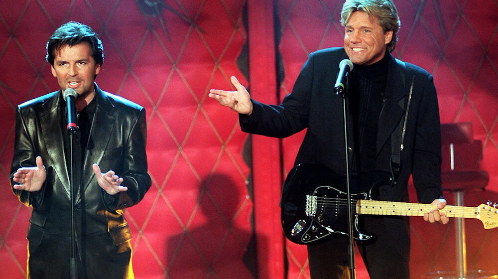 Dieter Bohlen meldet sich in ungewohnter Weise auf Instagram: Per KI lebt das einstige Erfolgsduo mit Thomas Anders wieder auf.  / Foto: Katja Lenz/dpa
