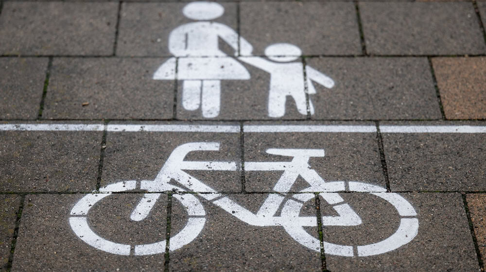 Auf gemeinsamen Fuß- und Radwegen besteht laut der Deutschen Verkehrswacht eine erhöhte Unfallgefahr. (Symbolbild) / Foto: Hendrik Schmidt/dpa