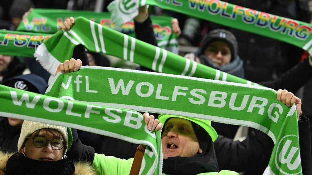Fans des VfL Wolfsburg / Foto: Swen Pförtner/dpa