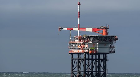 Von einer neuen Plattform in der Nordsee vor der Insel Borkum fördert der Energiekonzern One-Dyas seit Kurzem Erdgas. (Archivbild) / Foto: Lars Penning/dpa