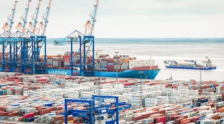 In Bremerhaven ist auch APM Terminals, ein Unternehmen von Maersk, vertreten. (Archivbild)  / Foto: Sina Schuldt/dpa