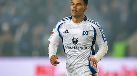 Ransford Yeboah Königsdörffer erzielte den ersten HSV-Treffer in der neuen Spielzeit. / Foto: Andreas Gora/dpa