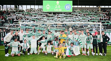 Werder Bremen gewinnt der U19-DFB-Pokal. / Foto: Sebastian Christoph Gollnow/dpa