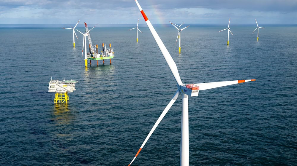 Der Energiekonzern One-Dyas will seine Erdgasförderplattform über ein zu verlegendes Seekabel mit Windstrom vom benachbarten Windpark Riffgat versorgen. (Archivbild)  / Foto: Sina Schuldt/dpa