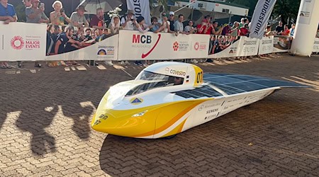 Team Sonnenwagen Aachen startete beim World Solar Challenge in der Pole Position. / Foto: Lloyd Jones/AAP/dpa