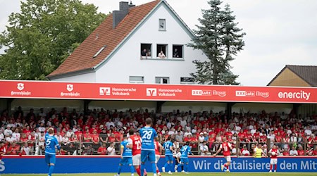 Das Wilhelm-Langrehr-Stadion des TSV Havelse (Archiv) / Foto: David Inderlied/dpa