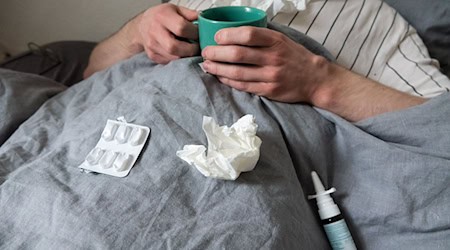 Besonders im Januar und Februar waren in Niedersachsen viele Beschäftigte wegen Grippe oder Erkältung krankgeschrieben. (Symbolbild) / Foto: Philip Dulian/dpa